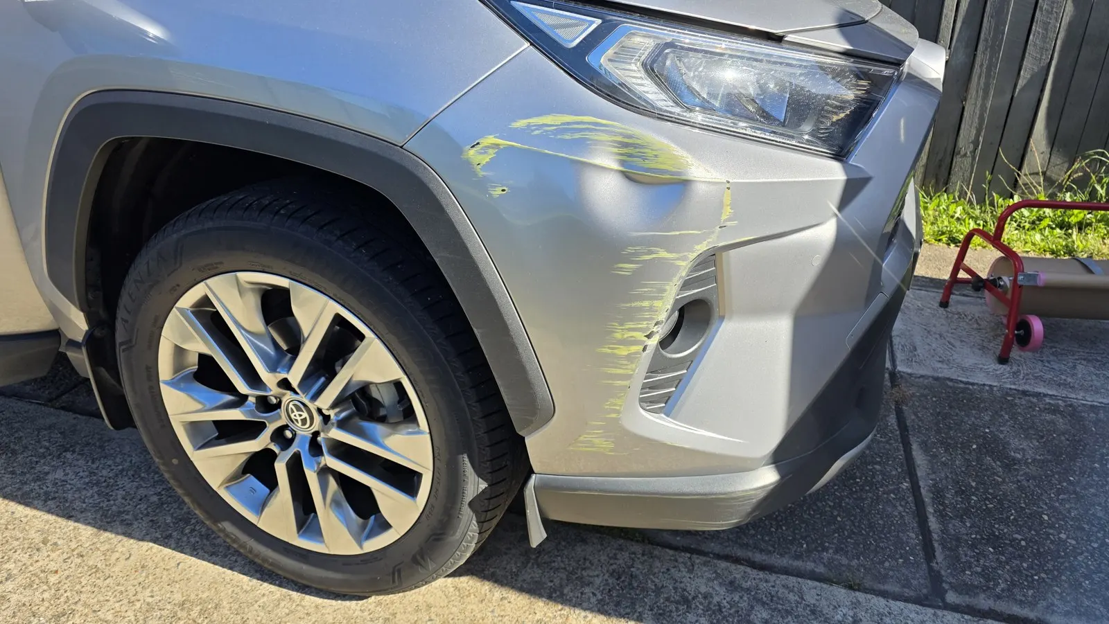 Bumper & Trim Repairs before repair