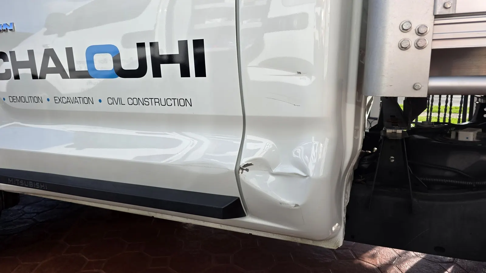 Panel Damage Repairs before repair