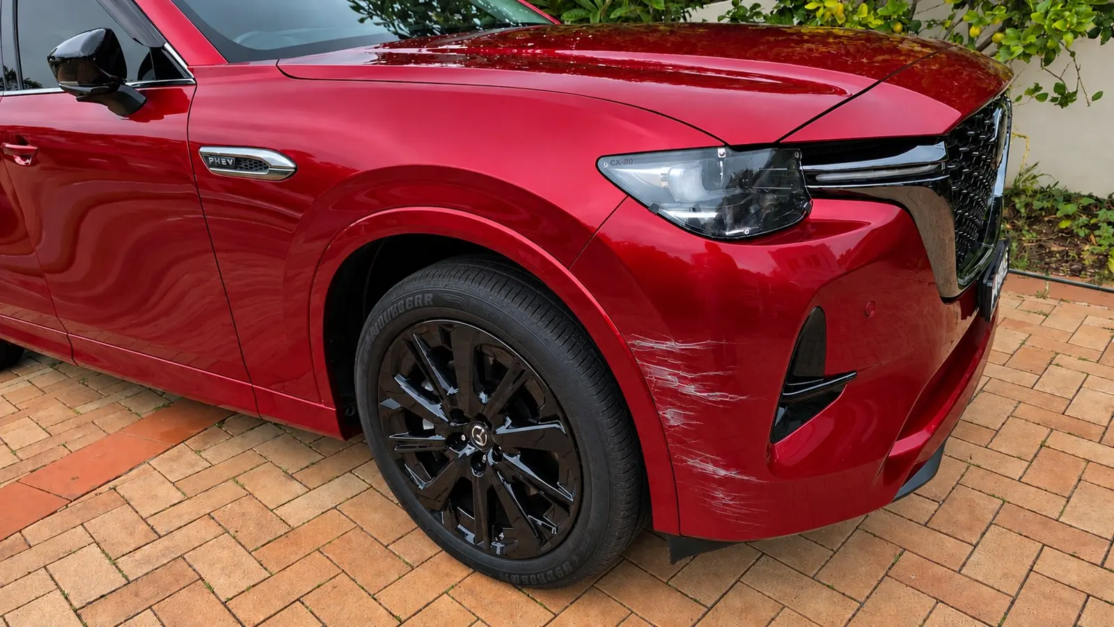 Scratch & Paint Scuff before repair